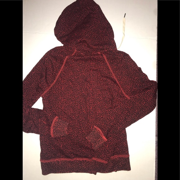 NWT n:Philanthropy Distressed Cheetah Print Hoodie - Picture 5 of 8